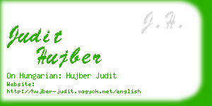 judit hujber business card